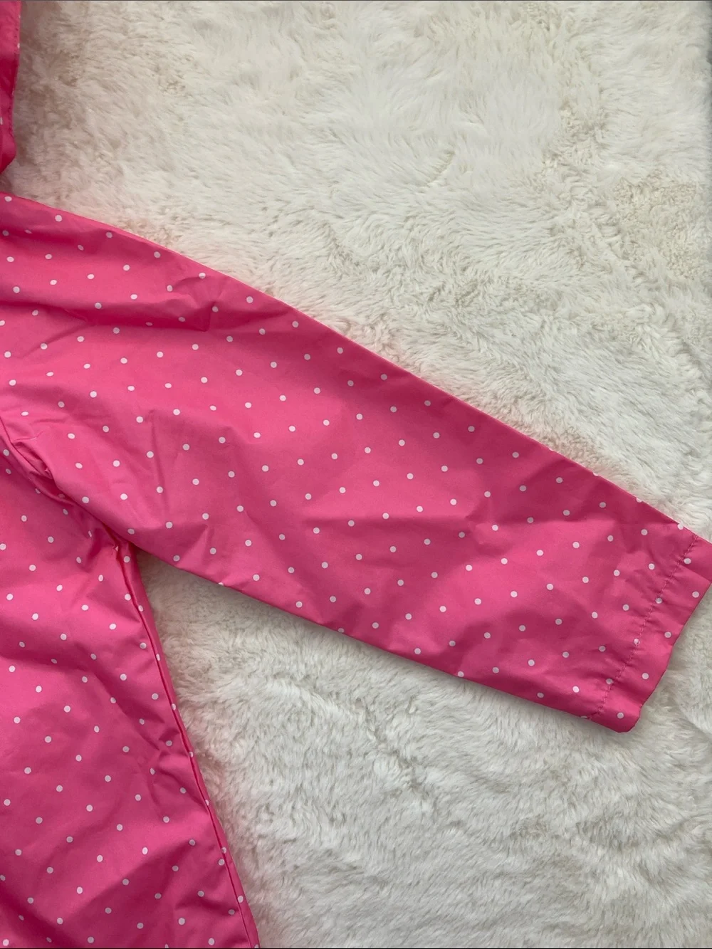 SALE! 50% Off kids Carter's Hot Pink Polka Dot Hooded Unicorn Raincoat Size 6X